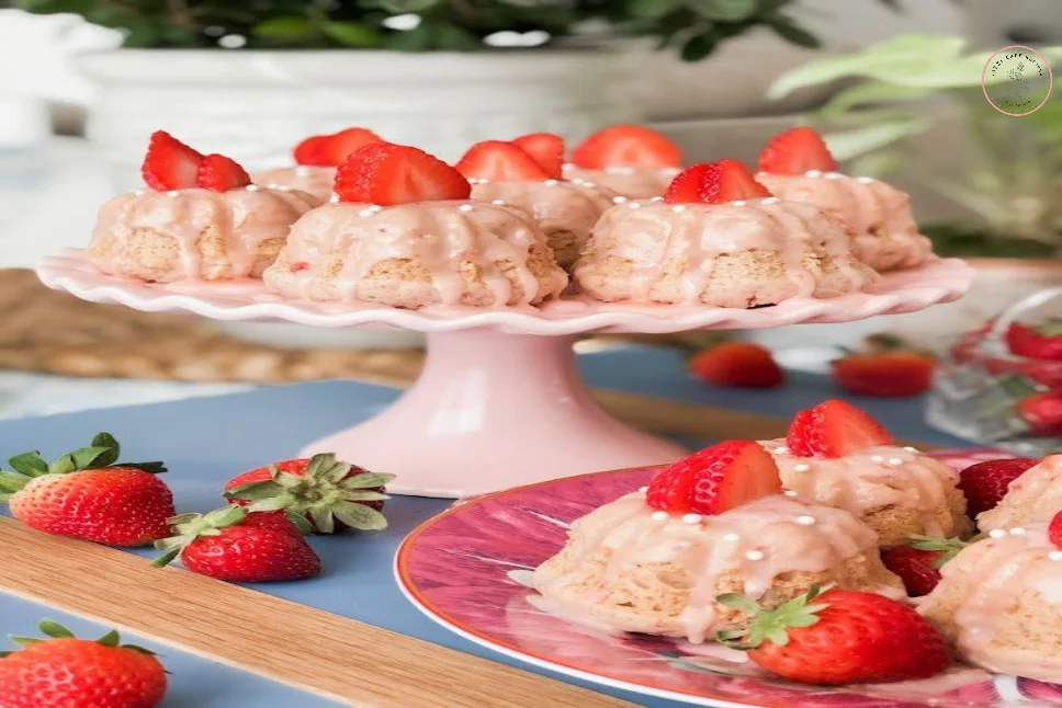 Mini Strawberry Bundt Cakes