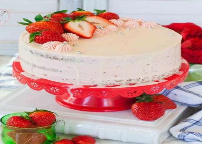 Strawberry Basil Cake