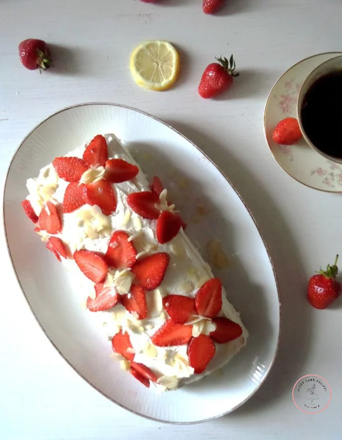 Strawberry Basil Cake