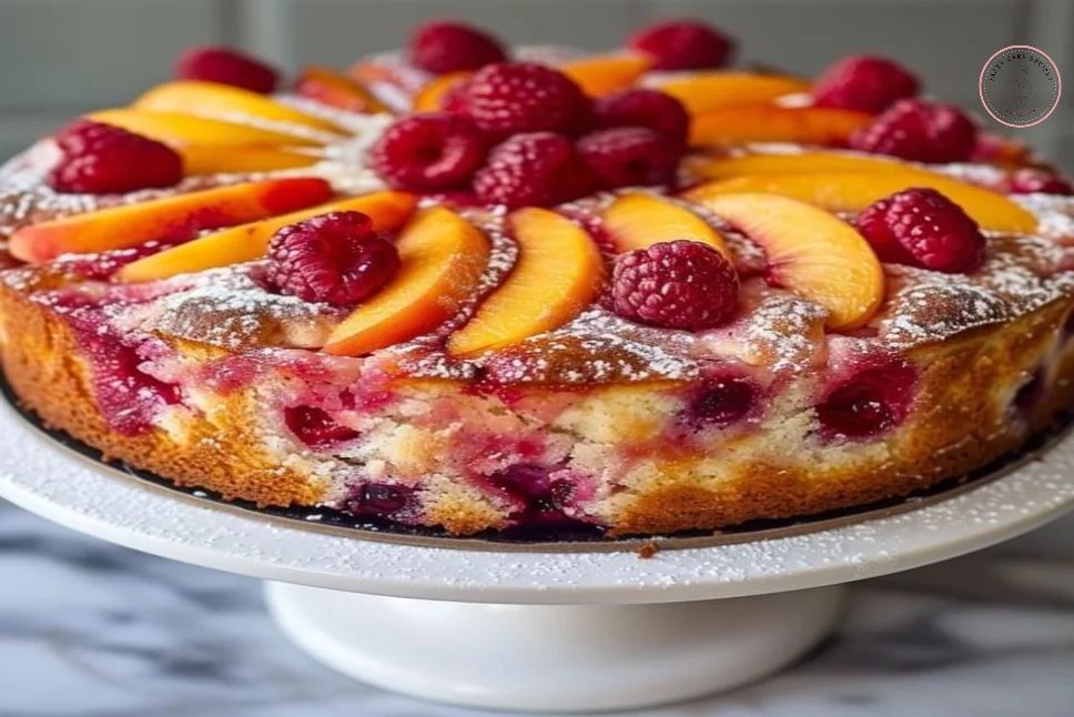 Strawberry Peach Cake